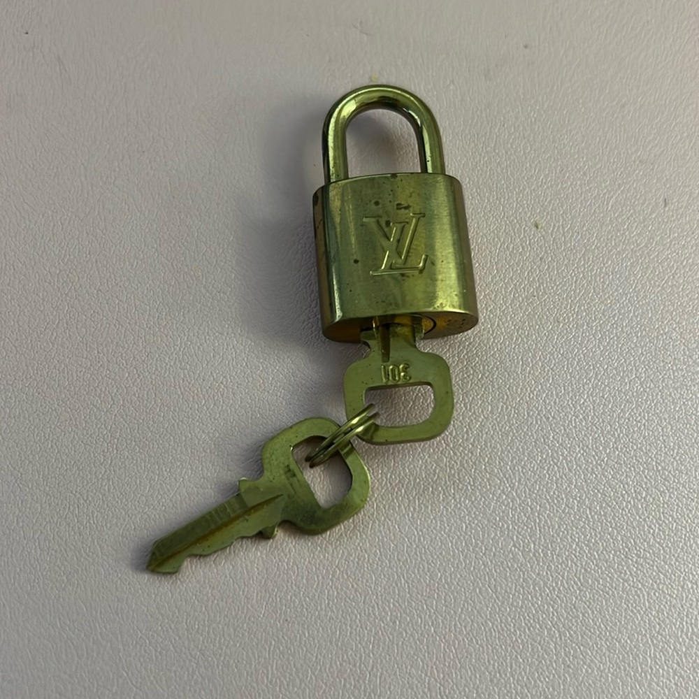 Authentic Louis Vuitton lock and key
